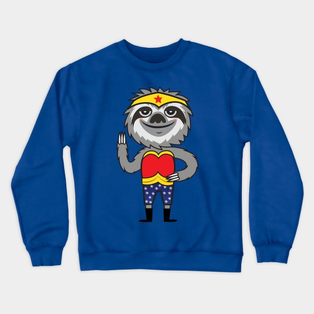 Sloth Power Crewneck Sweatshirt by Plushism